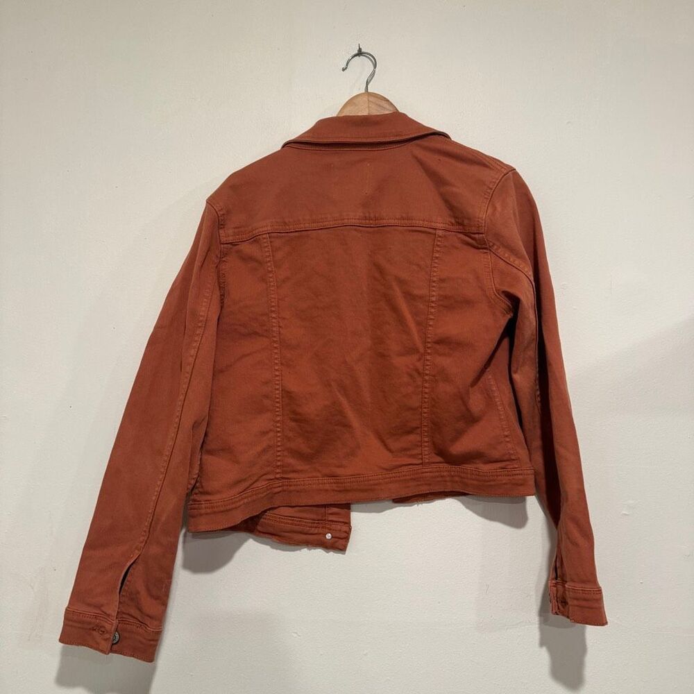 Kensie Women's Orange Jean Jacket Size Medium - Picture 6 of 6